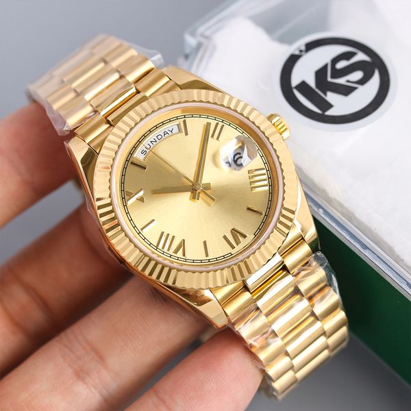 

Designer Men's Watch Gold Dial 36mm/40mm Women's Watch Date Just High Quality Automatic Movement 2813 Movement Sapphire Waterproof Watch Montre De Luxe Gift Watch