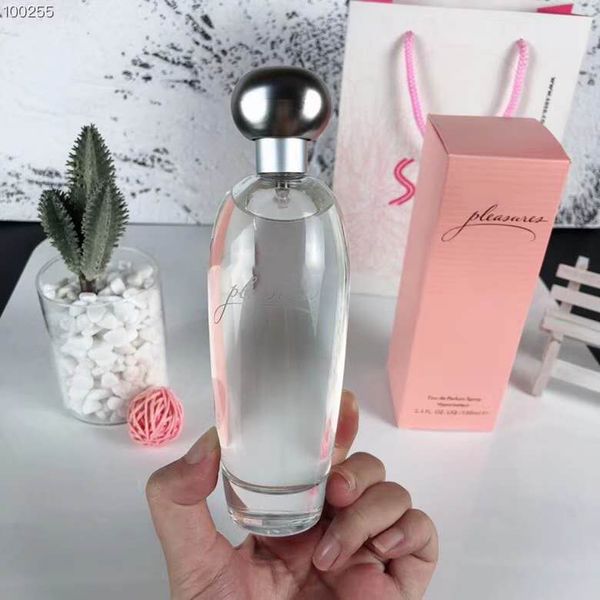 

Woman 100ml Pleasures Perfume Fragrance Eau De Parfum 3.4fl.oz Long Lasting Smell Floral Flower Scent Lady Girl Spray High Version Quality Fast Ship