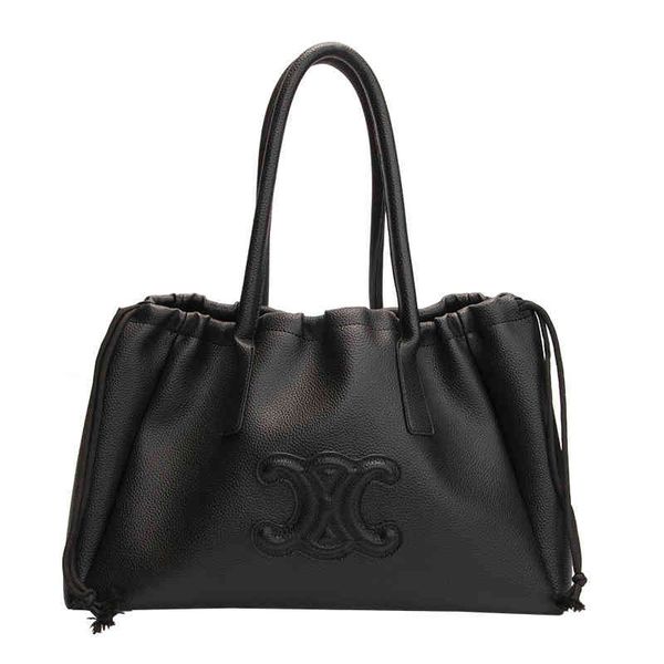 

triumphal arch new bag women's one shoulder foreign style versatile tote drawstring advanced texture child mother women1145