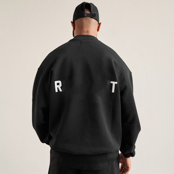 

street round neck sweater luxury sweatshirts hoody men's woman pullover fleece hoodies autumn winter men designer jacket, Black