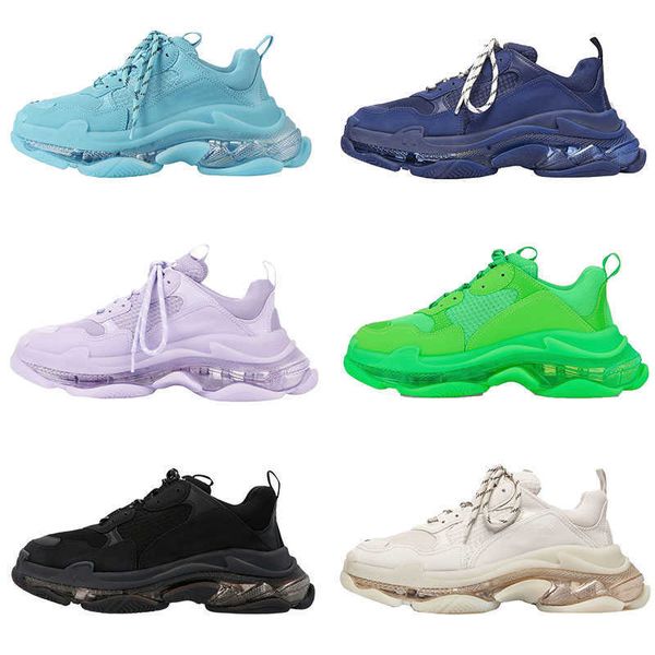 

men 's casual shoes casual sneakers home transparent thick sole couple, Black