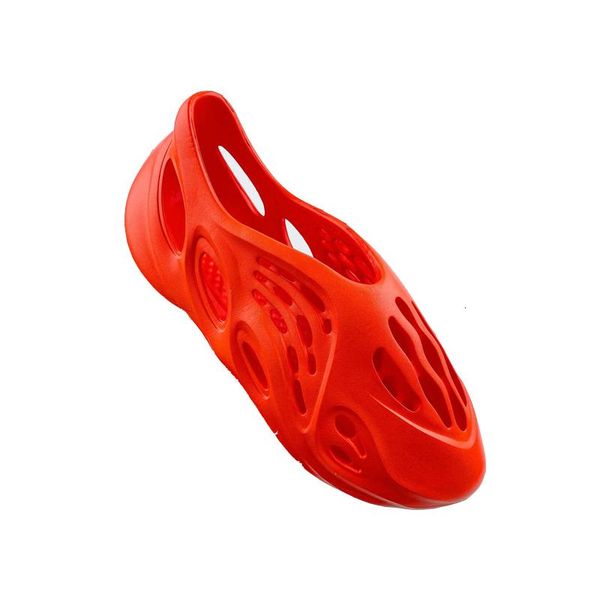 

fashion flat slides slipper sandals shoes foam runner with box men women black white red orange mens eau zqp