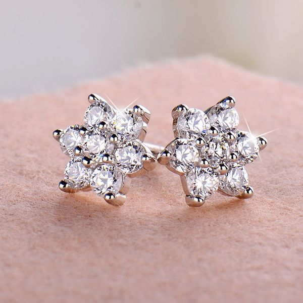 

snowflake women's earrings charm tender baroque shaped freshwater pearl 925 silver needle handmade design matte temperament earrings vi, Golden