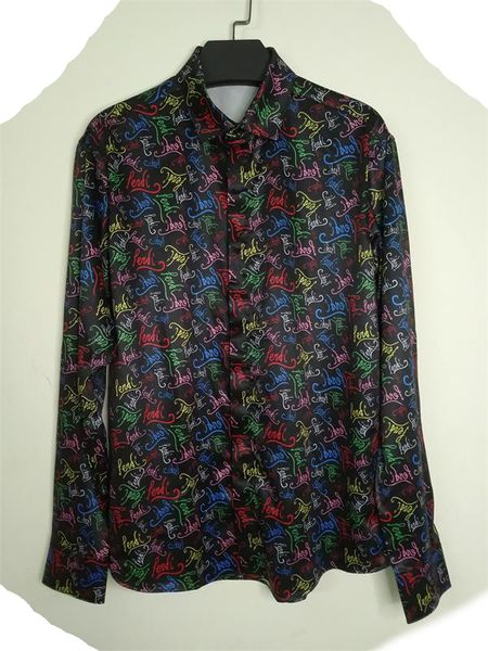 

men's floral printed shirts long sleeve fashion business slim fit holiday slim men shirt new -xxxl, White;black