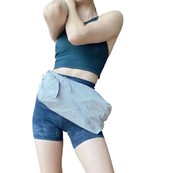 

lulul style fast track waist bags crossbody bag single shoulder carrying 9l chest bag multiple recitations waterproof solid sports yoga trav