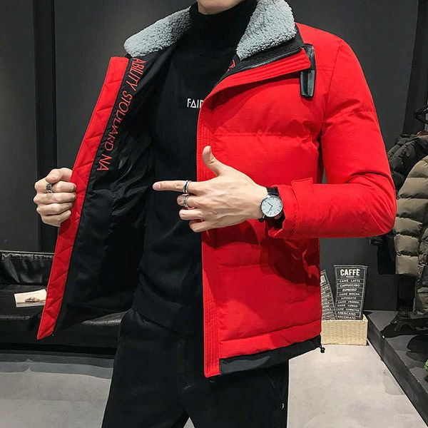 

new coat winter 2022 work down cotton padded clothes short fashion, Black