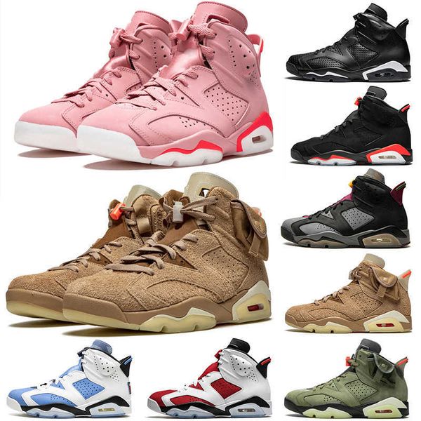 

designer outdoor shoes sneaker platform b22 dmp 6s mens basketball shoes university blue black cat unc millennial pink british khaki men spo, Black;white