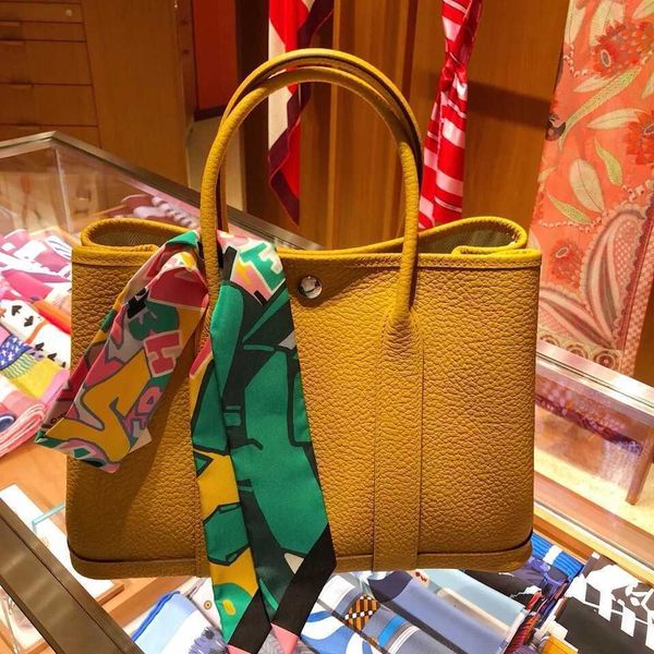 

aher max fashion designer herme bag women garden party full leather 30 36 hand