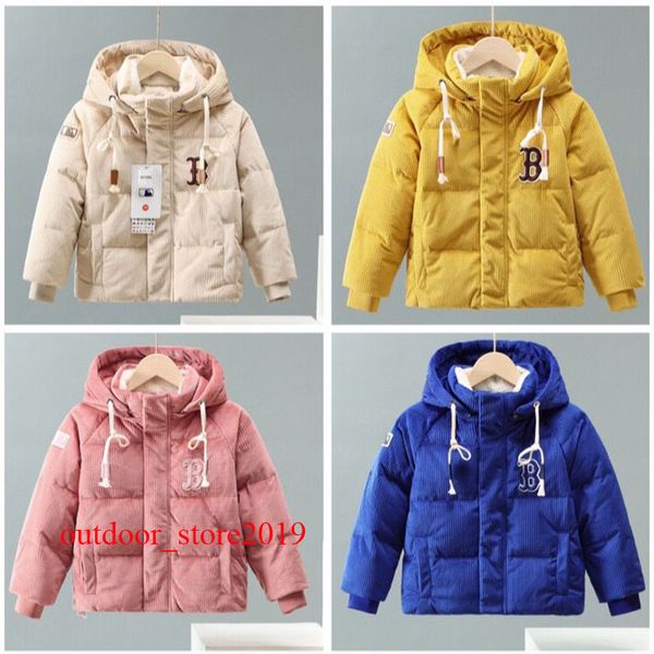 

kids coat designer coats parkas kid clothe baby clothes hooded thick warm outwear girl boy girls designers outerwear 90% white duck jackets, Red