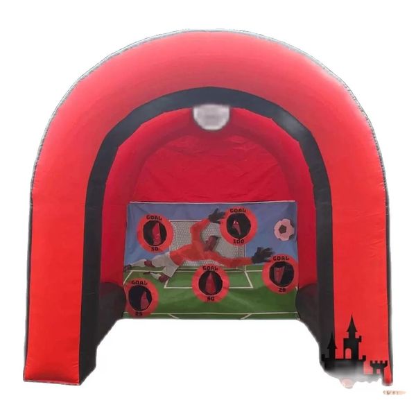 

10x8ft outdoor carnival sport inflatable football shootout game soccer goal toss penalty kick for kids and adults