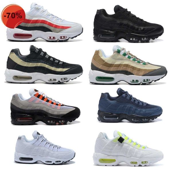 

2022 classic mens 95 airmaxs casual shoes greedy 3.0 chaussures 95s air neon triple black white khaki total orange grape safari designer men