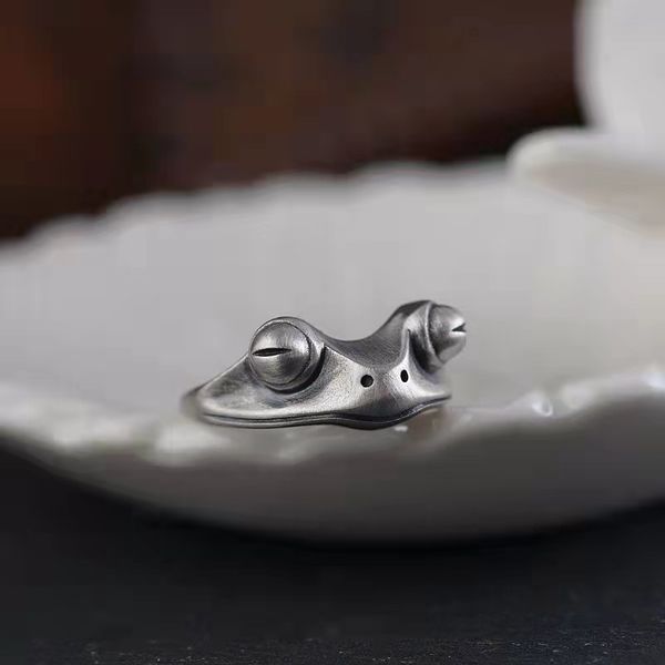 

new vintage frog band rings lovely couple ring opening adjustable ac456, Silver