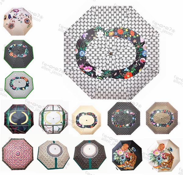 

personality flowers sun umbrellas hipster automatic designer luxury umbrellas outdoor travel multifunction windproof rainy umbrellas