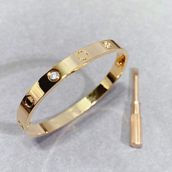 

european and american screwdriver nail bangle charming designer bracelet boys and girls cuffs 18k gold gift 316l stainless steel wholesale r, Black