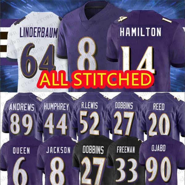 

custom lamar jackson jersey baltimore''ravens''14 kyle hamilton mark andrews justin tucker ray lewis ed reed white marlo, Black