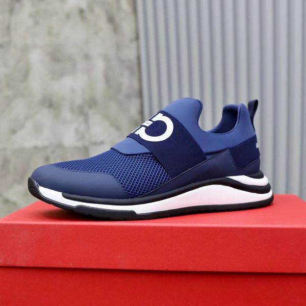 

casual shoes luxury designer sneaker genuine leather mesh pointed toe race runner outdoors are us38-45 mkjk000004, Red;white