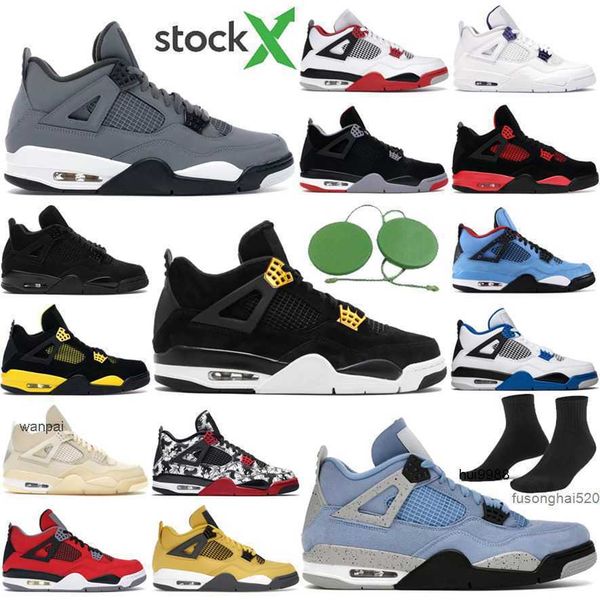 

jumpman 4s 4 basketball shoes maxs university blue white oero shimmer black cat lightning union noir fire red bred pure money metallic jorda