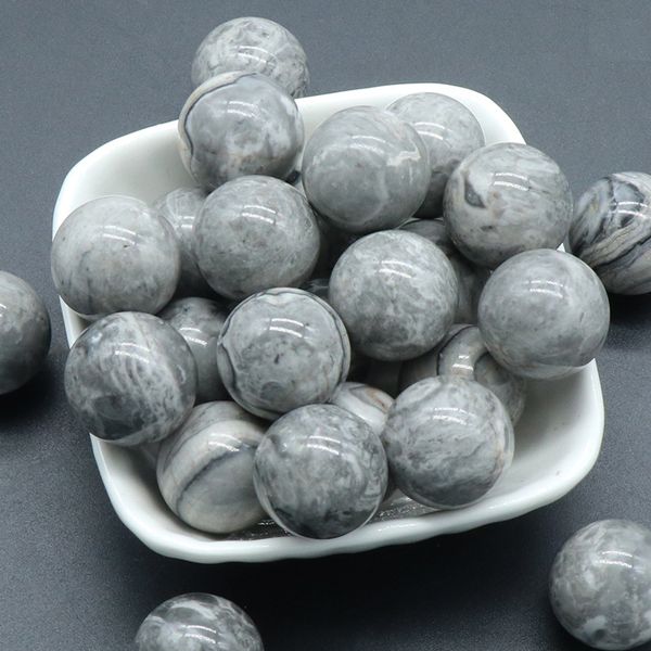 

natural 8/10/16/18/20mm non-porous-ball no holes undrilled chakra gemstone sphere collection healing reiki decor map stone balls beads, Black