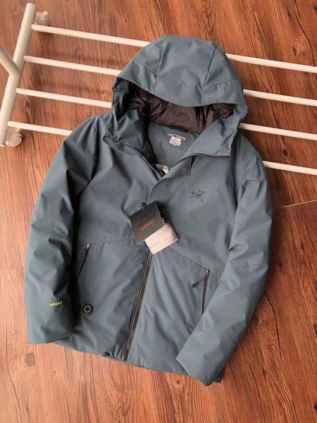 

new style men's outdoor black with winter down jacket fashionable and warm