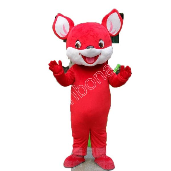 

halloween cute red mouse mascot costumes cartoon character outfit suit xmas outdoor party outfit size promotional advertising clothings, Red;yellow