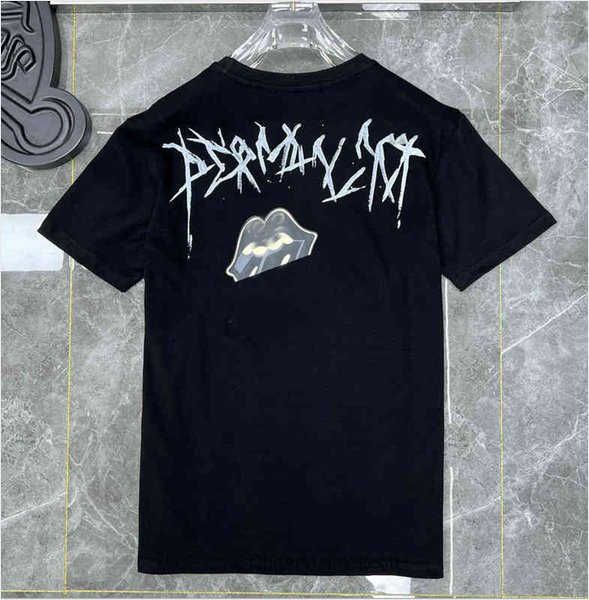 

22s classic mens t shirt fashion ch highs quality brand letter sanskrit cross pattern sweater t-shirts designers pullover cotton tshirts wo, White;black