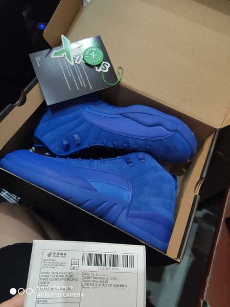 

brand shoes 12s 12 french gamma blue taxi ovo black nylon wings flu game us8-13 rising sun cherry sneakers, White;red