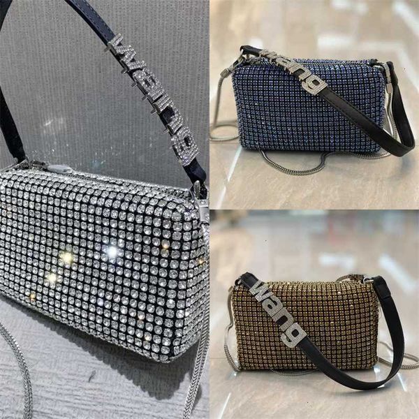 

designer bag dinner party bag handbags full rhinestone women handbag s fashion flap shiny wang crystal totes high small purses for with box