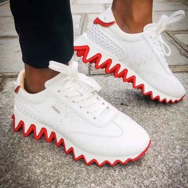 

luxury designer casual shoes men women loubishark strass sneakers outdoor sports mens trainers size 36-46 white black green red pink a1