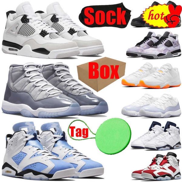 

2022 with box basketball shoes jumpman 4s 6s 11s mens womens military black cats cool grey 4 5 11 infrared unc cactus jacks zen master men