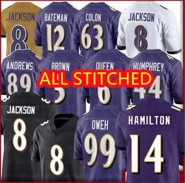 

custom lamar jackson jersey baltimore''ravens''14 kyle hamilton mark andrews justin tucker ray lewis ed reed teams marlo, Black