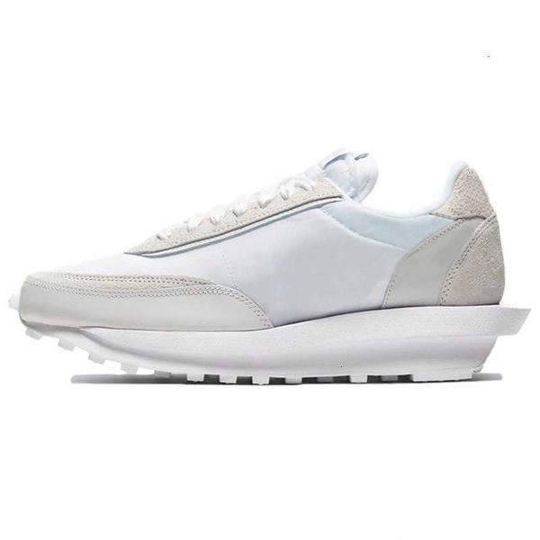 

brand shoes waffle ldv nylon white black pegasus chunky dunky daybreak sneakers, White;red