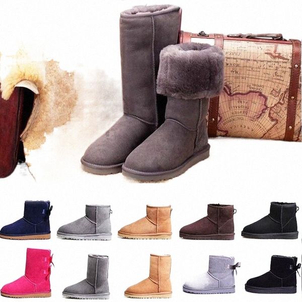 

australia hoes sheep fur boots snow boot designer sneakers ankle short snow boot winter shoes triple black chestnut purple pink navy grey cl