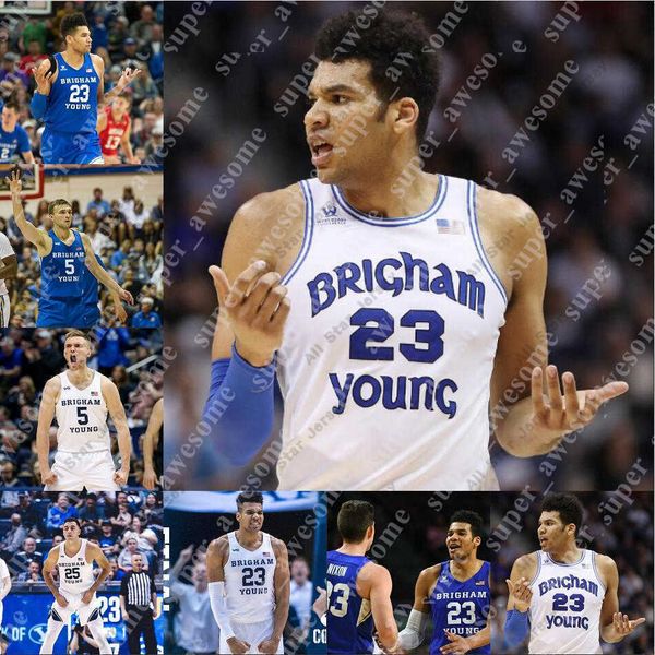 

basketball jerseys byu cougars basketball jersey alex barcello te'jon lucas spencer johnson fousseyni traore seneca knight caleb lohner, Black;red
