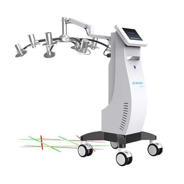 

slimming machine 2 in 1 red/green dual wavelength 635nm 532nm 8d laser maxlipo slim cellulite equipment salon equipment