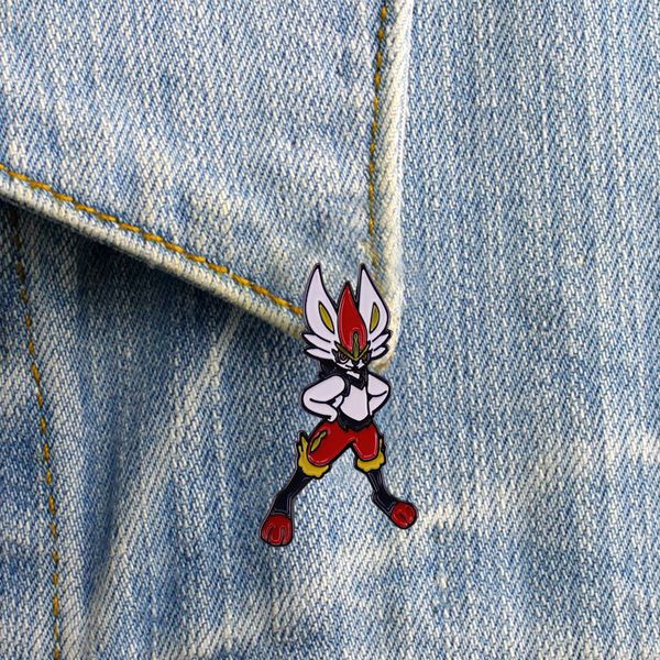 

vintage enamel pin anime lapel pins for backpacks cute things brooches badges on backpack clothes jewelry, Blue