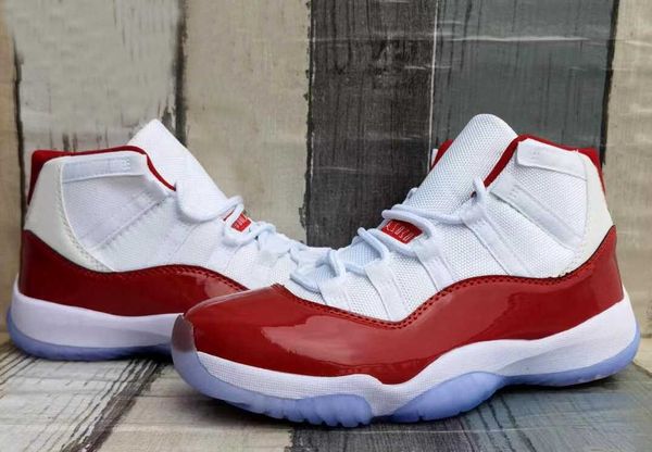 

designer shoes basketball 11s sports sneakers white varsity red-black outdoor 11 cherry men ct8012-116 size us 7-13