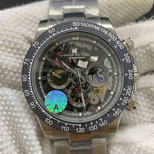 

hollowed out ditongna series men's multifunctional mechanical watch pearl 2813 fully automatic movement