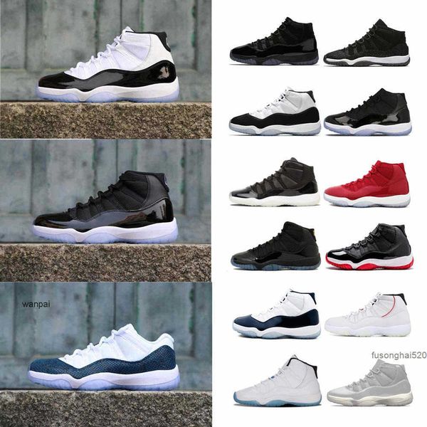 

concord 11s basketball shoes 11 zapatos 25th anniversary men sneakers bred platinum tint space jam gym sports sneaker men joedas 1 air, Black