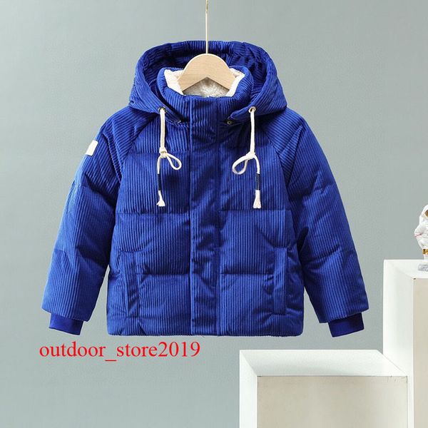 

down coat childrens jacket parkas baby boys clothing autumn winter outwear keep warm jackets kids fur collar hooded outerwear coats for boy, Red