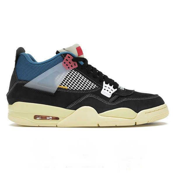 

shoes sneakers men women basketball jumpman 4 4s union off noir, Black