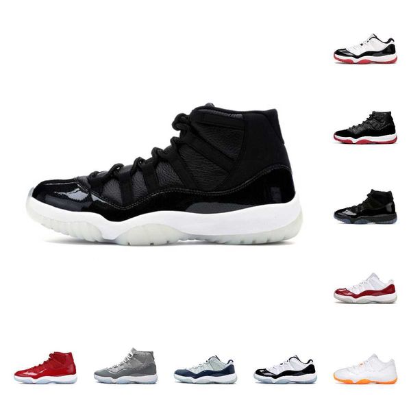 

11s basketball shoes man woman animal instinct cool grey space jam 25th anniversary legend blue bred mens women sports sneakers 1, Black