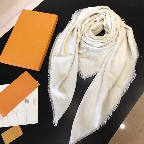 

2022 scarf designer fashion real keep high-grade scarves silk simple retro style accessories for womens twill scarve 11 colors, Blue;gray