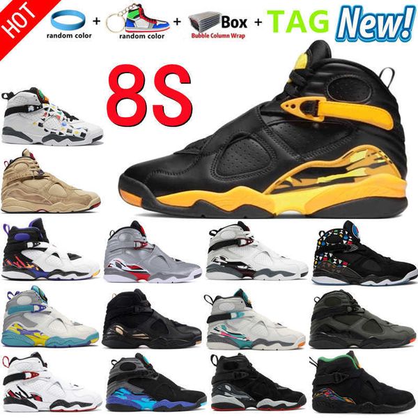 

basketball shoes sport trainers sneakers black taxi university blue unc electric green black samurai aqua chrome south beach new 8 8s men