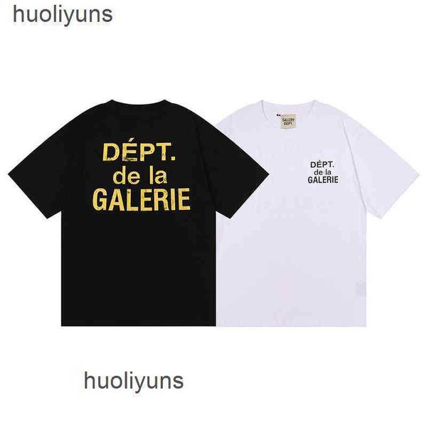 

2022 shirts designer galleryes dept t mens fashion spring summer lettered hip hop men's women's casual short sleeve t-shirt, White;black
