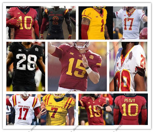 

american college football wear iowa state cyclones isu college football jerseys brock purdy hunter dekkers jirehl brock deon silas eli sande, Black
