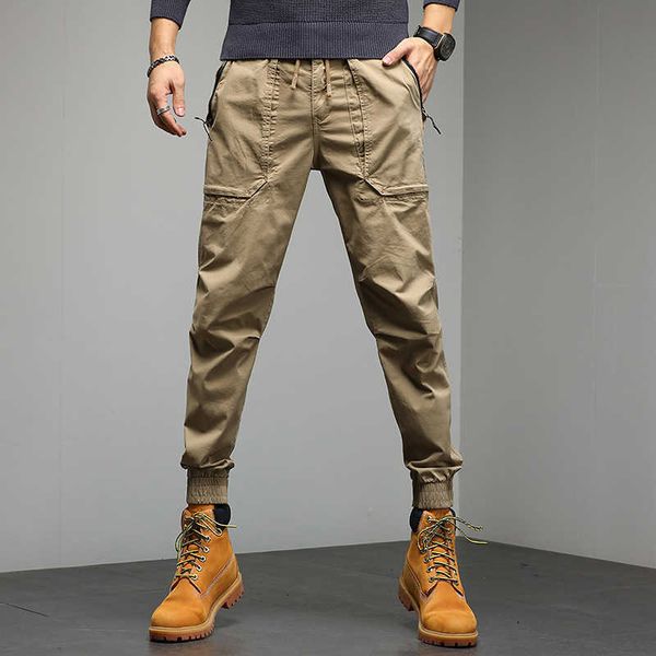 

overalls men's new fashion brand legged casual pants men's loose large pants men's trousers fat harlan pants, Black