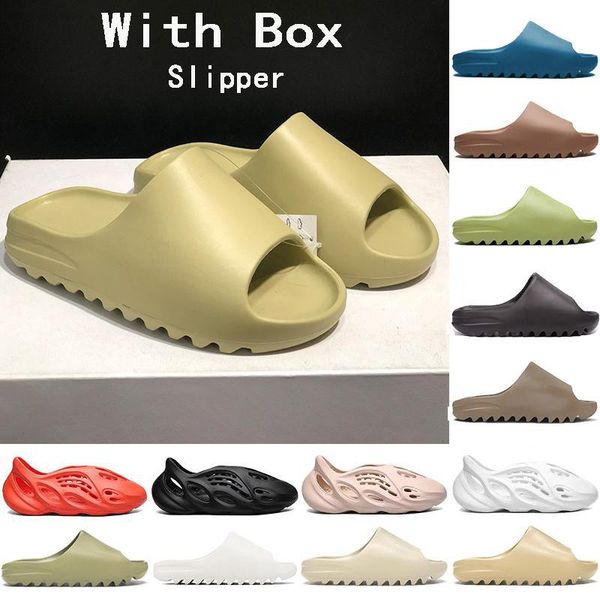 

wholesale mineral foam runner slide menwomen sandal ararat bone desert sand resin earth brown yeezies black west slidae beach outdoor slippe