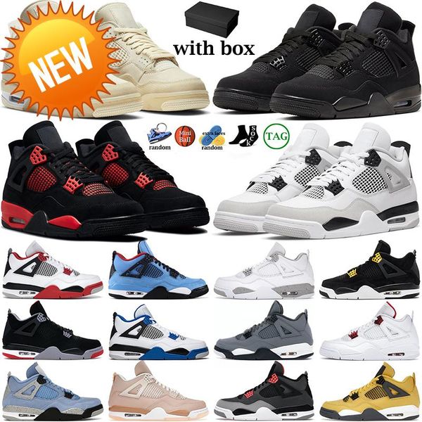 

basketball running shoes basketball shoes 4 4s basketball shoes for men women military black cat red thunder sail university blue white oreo