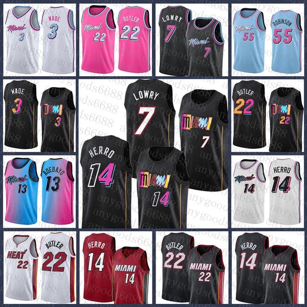 

miamis heats basketball jersey 7 13 55 jimmy butler dwayne dwyane wade tyler herro 2021 2022 new 22 3 14 kyle lowry bam adebayo duncan robin, Black;red