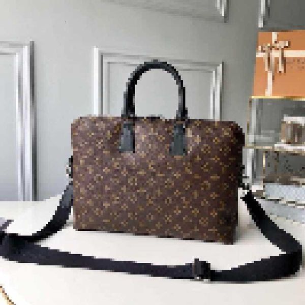 

luxury brand designer briefcases porte documents jour m40868 n48224 n42242 men woman handbag real leather totes shoulder bags backpacks pouc, Black;white